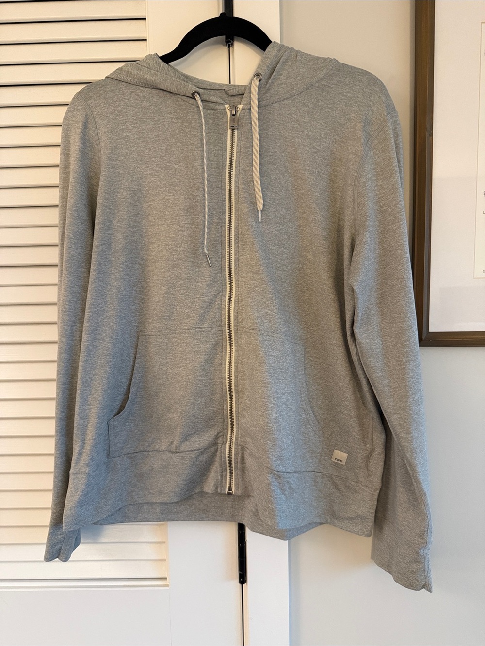 Vuori Halo Heather Gray Hoodie Sweatshirt